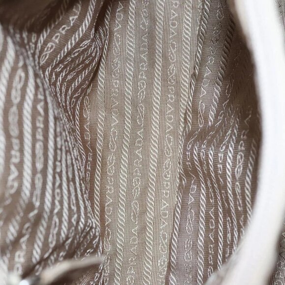 PRADA Hand Bag Nylon Beige Auth 99182 - Picture 12 of 15